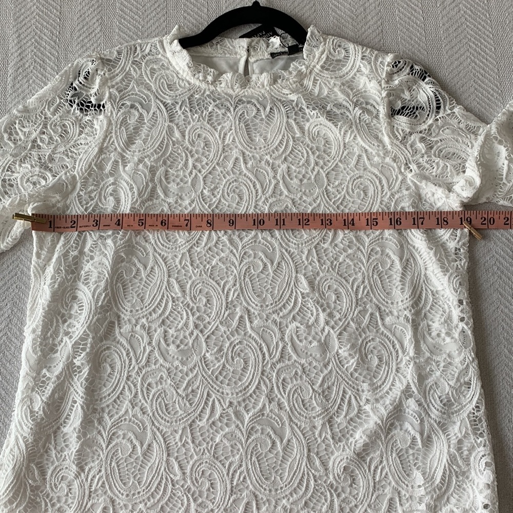 ADRIANNA PAPELL women’s lace blouse. - Picture 5 of 7